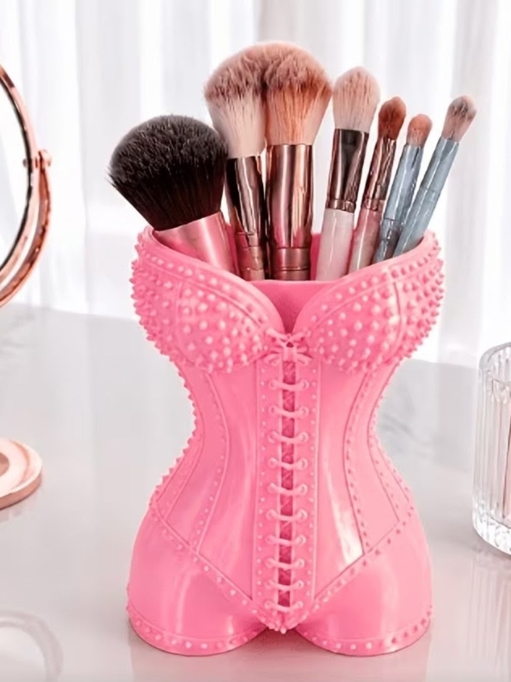 Corset Makeup Brush Holder - Picture 2 of 3